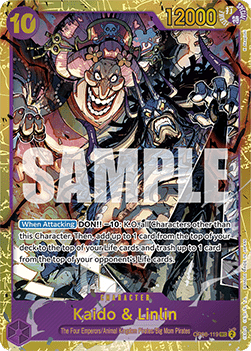 Kaido & Linlin OP08 - 119 V1 [OP08] [Inglese] Secret Rare
