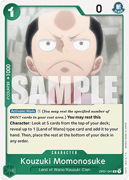 Kouzuki Momonosuke OP01 - 041 V1 [PRB01] [Inglese] Rare