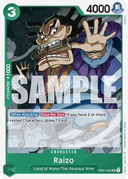 Raizo OP01 - 052 V1 [PRB01] [Inglese] Uncommon