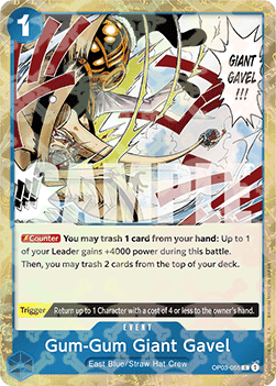 Gum - Gum Giant Gavel OP03 - 055 V2 [PRB01] [Inglese] Common