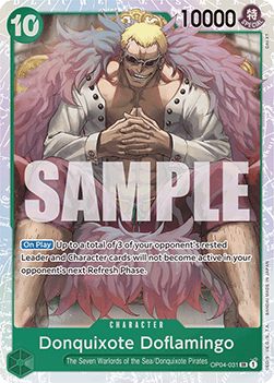 Donquixote Doflamingo OP04 - 031 V1 [PRB01] [Inglese] Super Rare