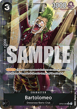Bartolomeo OP04 - 089 V4 [PRB01] [Inglese] Alternate Art