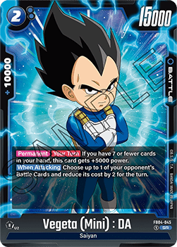 Vegeta Mini : DA FB04 - 045 Fusion World V 1 - Super Rare [FB04] [Inglese] Super Rare