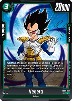 Vegeta FB04 - 069 Fusion World [FB04] [Inglese] Rare