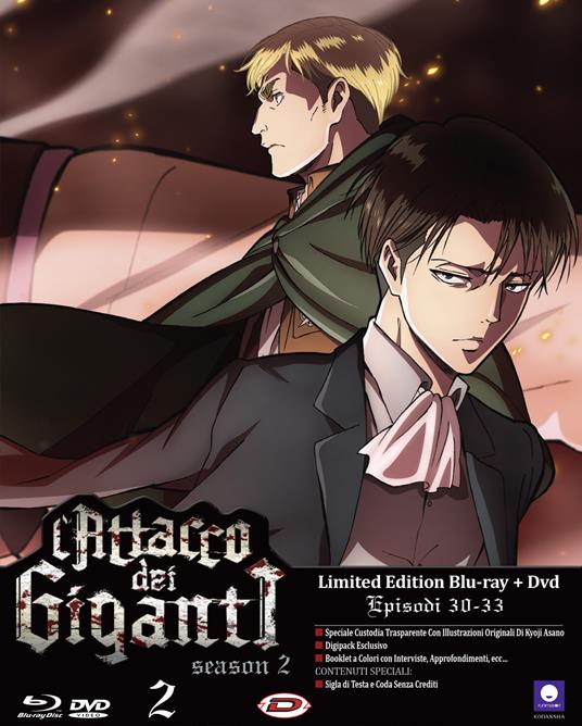 L' attacco dei giganti Stagione 2 Parte 2 Limited Edition (DVD + Blu-ray)