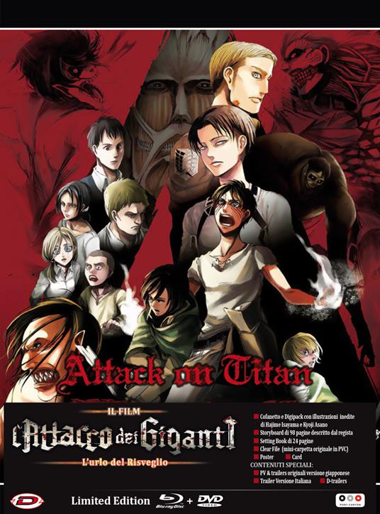 L' attacco dei giganti Il film L'urlo del risveglio Edizione limitata (DVD + Blu-ray)