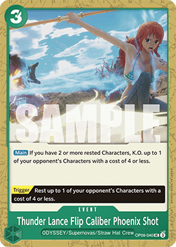 Thunder Lance Flip Caliber Phoenix Shot OP09 - 040 [OP09] [Inglese] Uncommon