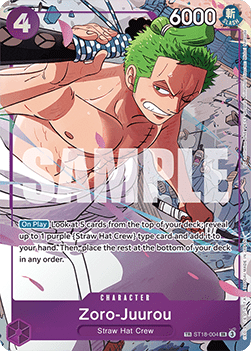 Zoro - Juurou ST18 - 004 [OP09] [Inglese] Special Rare