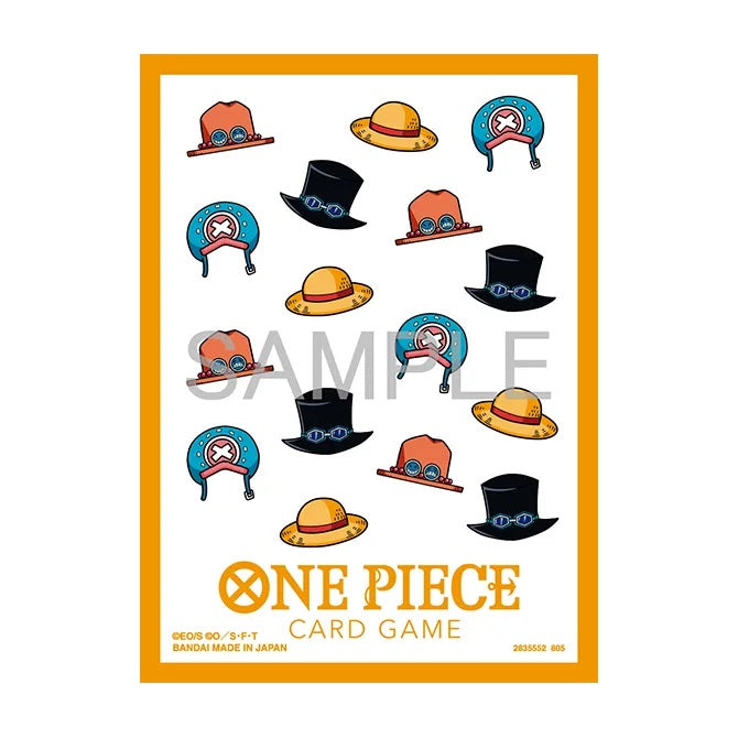 One Piece Card Game Sleeves Ufficiali 13 All Over Hat Pattern 70 Bustine Bandai