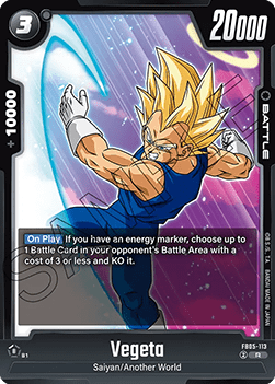 Vegeta FB05 - 113 Fusion World [FB05] [Inglese] Rare