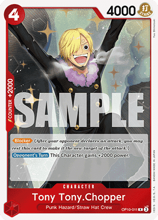 Tony Tony Chopper OP10 - 011 [OP10] [Inglese] Rare