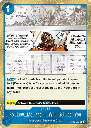 Fo llow Me and I Will Gui de You OP10 - 059 [OP10] [Inglese] Rare