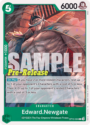 Edward Newgate OP10 - 024 [OP10P] [Inglese] Common