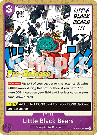 Little Black Bears OP10 - 080 [OP10P] [Inglese] Common