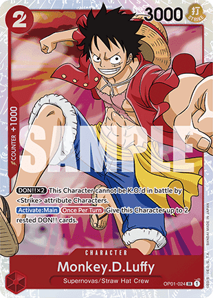 Monkey D Luffy OP01 - 024 V1 [PRB01] [Inglese] Super Rare