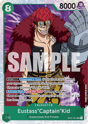 Eustass " Captain " Kid OP01 - 051 V1 [PRB01] [Inglese] Super Rare