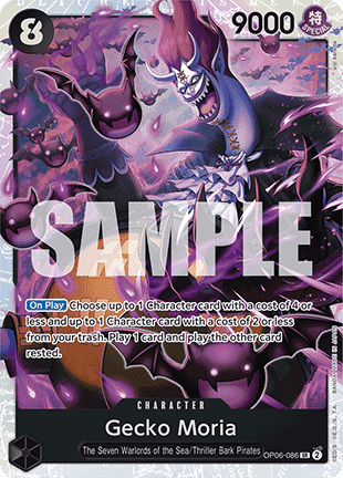 Gecko Moria OP06 - 086 V1 [PRB01] [Inglese] Super Rare