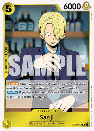 Sanji EB02 - 054 V1 [EB02] [Inglese] Rare