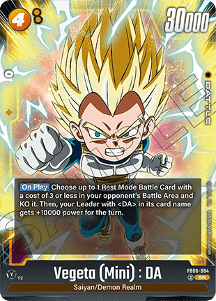 Vegeta Mini : DA FB06 - 084 Fusion World V 1 - Super Rare [FB06] [Inglese] Super Rare