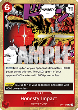 Honesty Impact OP11 - 018 V1 [OP11] [Inglese] Rare