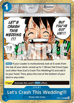 Let's Crash This Wedding ! ! ! OP11 - 060 [OP11] [Inglese] Rare