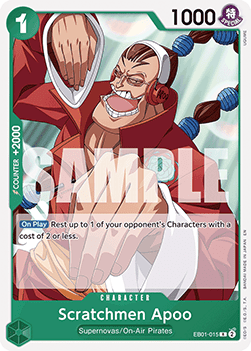 Scratchmen Apoo EB01 - 015 [ST-24] [Inglese] Rare