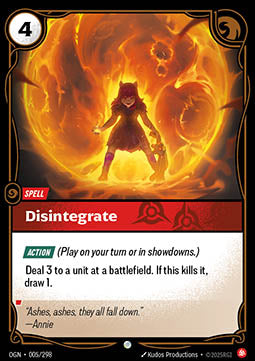 Disintegrate [OGN] [Inglese]