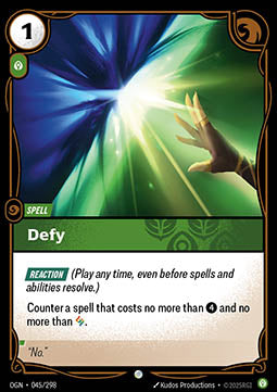 Defy [OGN] [Inglese]