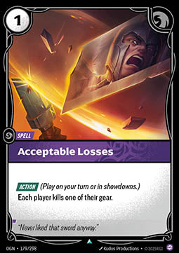 Acceptable Losses [OGN] [Inglese]