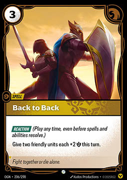 Back to Back [OGN] [Inglese]