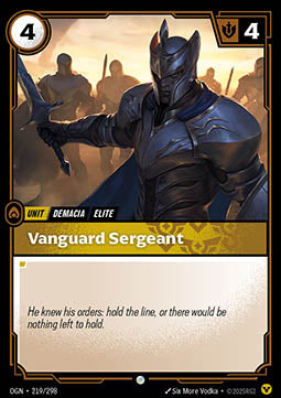 Vanguard Sergeant [OGN] [Inglese]