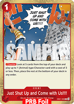 Just Shut Up and Come with Us ! ! ! ! EB01 - 009 V2 [PRB02] [Inglese] Common