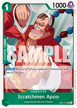 Scratchmen Apoo EB01 - 015 V1 [PRB02] [Inglese] Rare
