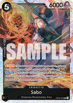 Sabo OP04 - 083 [PRB02] [Inglese] Super Rare