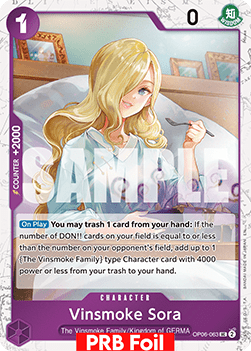 Vinsmoke Sora OP06 - 063 V2 [PRB02] [Inglese] Uncommon