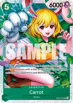 Carrot OP08 - 023 V1 [PRB02] [Inglese] Super Rare