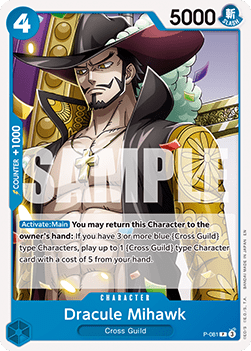 Dracule Mihawk P - 081 V1 [PRB02] [Inglese] Promo