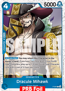 Dracule Mihawk P - 081 V2 [PRB02] [Inglese] Promo
