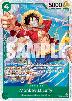 Monkey D Luffy PRB02 - 005 V1 [PRB02] [Inglese] Super Rare