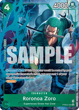 Roronoa Zoro PRB02 - 006 V2 [PRB02] [Inglese] Alternate Art
