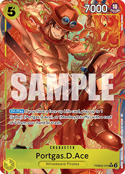 Portgas D Ace PRB02 - 018 V2 [PRB02] [Inglese] Alternate Art