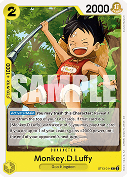 Monkey D Luffy ST13 - 014 V1 [PRB02] [Inglese] Common