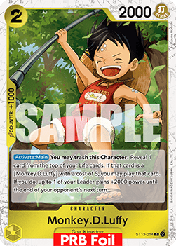 Monkey D Luffy ST13 - 014 V2 [PRB02] [Inglese] Common