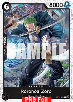 Roronoa Zoro ST14 - 013 V2 [PRB02] [Inglese] Common