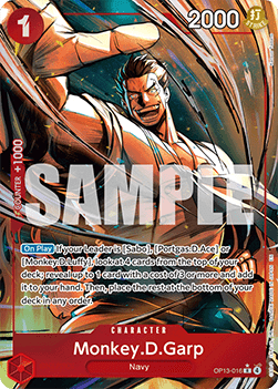 Monkey D Garp OP13 - 016 V2 [OP13] [Inglese] Alternate Art