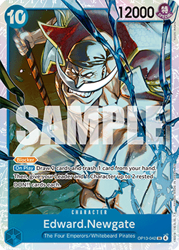 Edward Newgate OP13 - 042 V1 [OP13] [Inglese] Super Rare