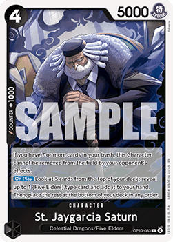 St Jaygarcia Saturn OP13 - 083 V1 [OP13] [Inglese] Rare