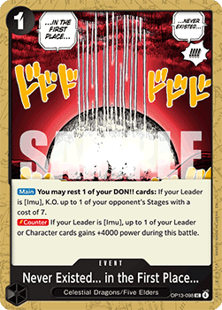 Never Existed in the First Place OP13 - 098 [OP13] [Inglese] Uncommon