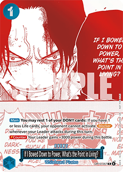 If I Bowed Down to Power , What's the Point in Living? OP13 - 057 V1 [UP] [Inglese] Rare