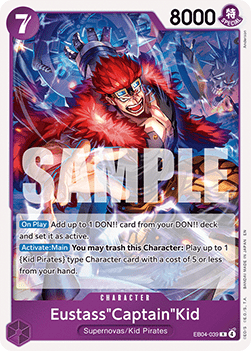 Eustass " " Captain " " Kid EB04 - 039 V1 [OP14] [Inglese] Rare